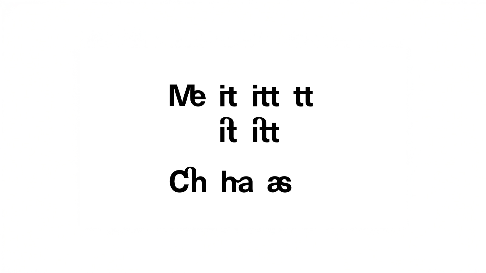 An image with a white background and black ligatures in the center. Made in Adobe Illustrator